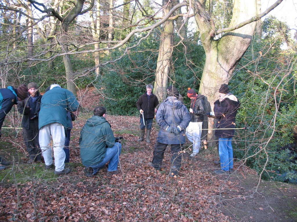 making a plan of a hollow feature